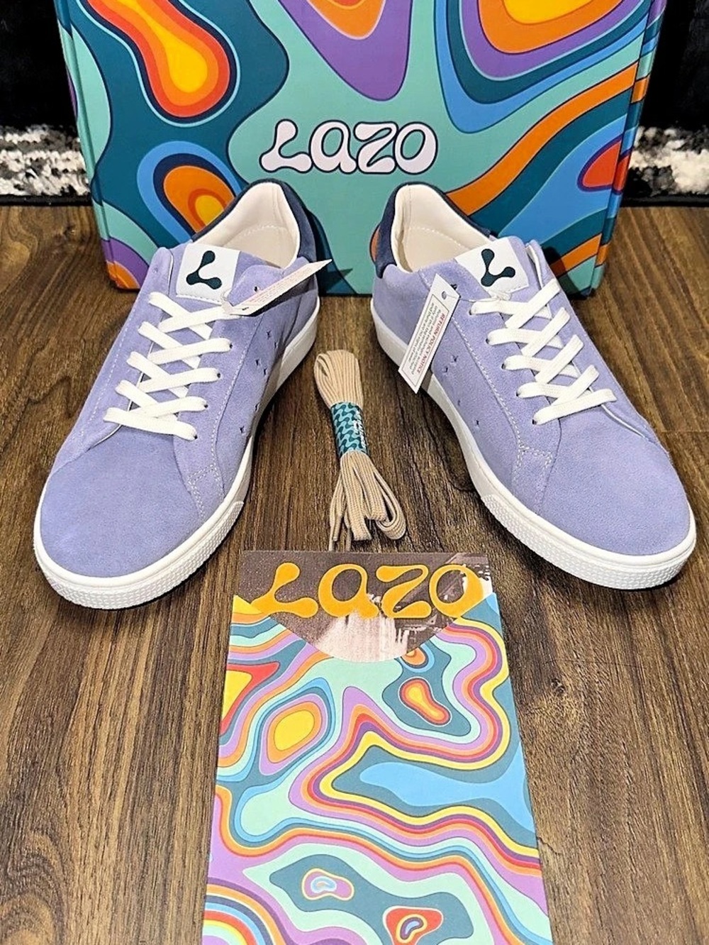 Lazo Hypernova Suede Sneakers Purple & White
